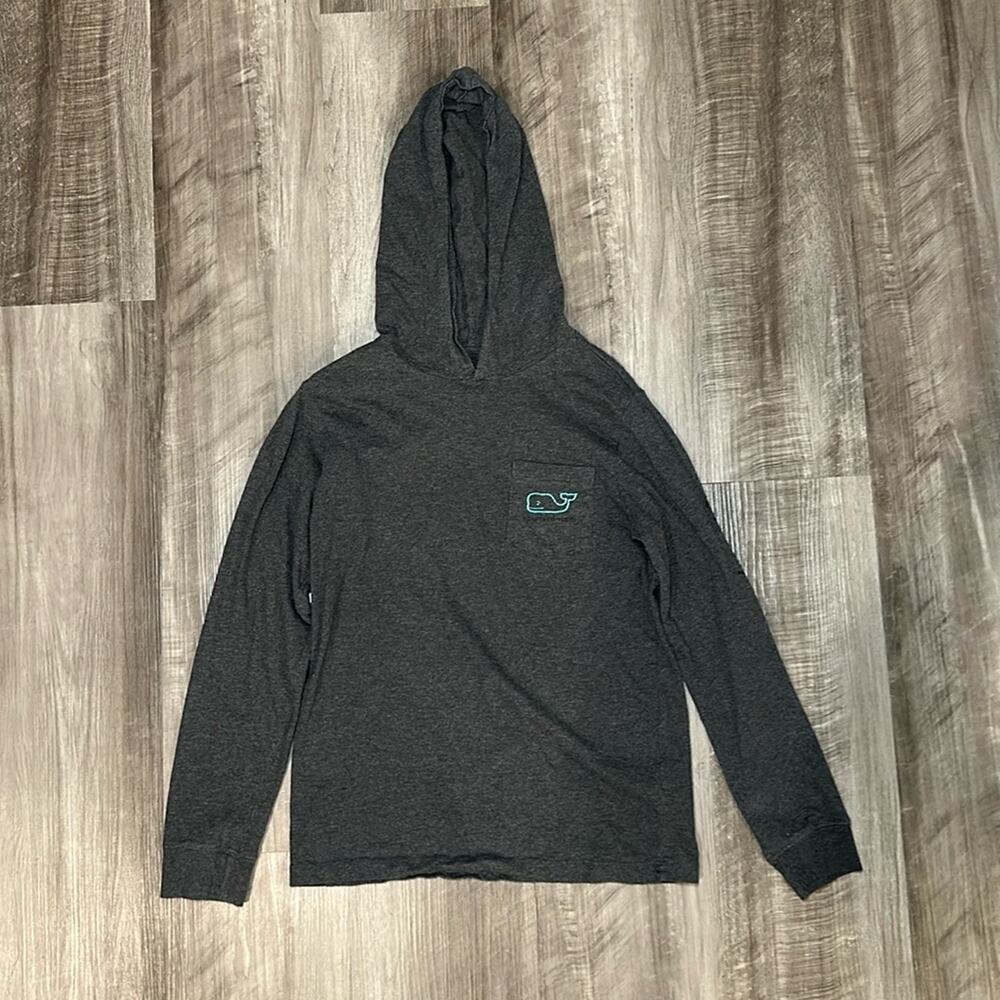 Vineyard Vines Long Sleeve Tee Hoodie - Small (8/10)